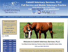 Tablet Screenshot of catskillvetservices.com